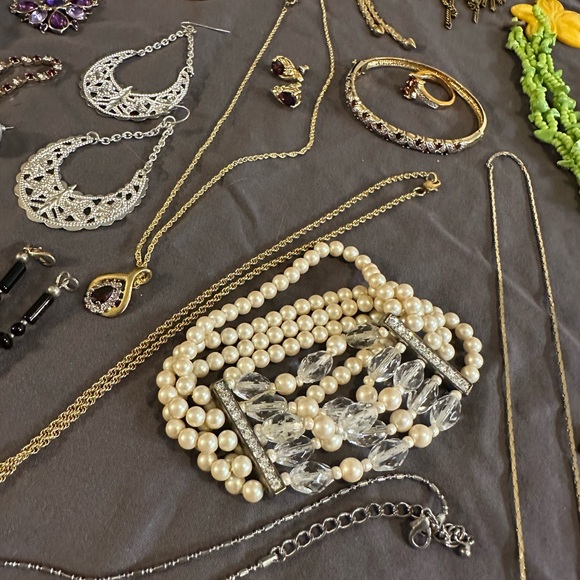 Jewelry mystery Box lot re-seller lot costume fashion semi-precious 11 pieces + - Picture 15 of 17